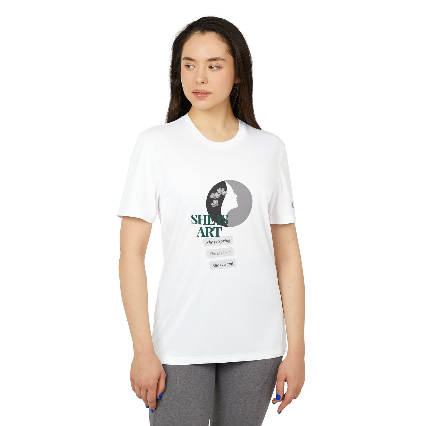 Adidas Womens Sport T-shirt with Personalized Artwork