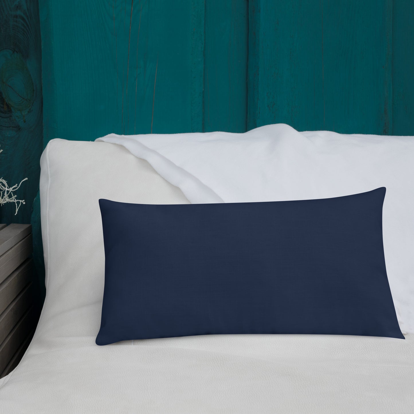 Premium Pillow 20" x 12" Navy Blue