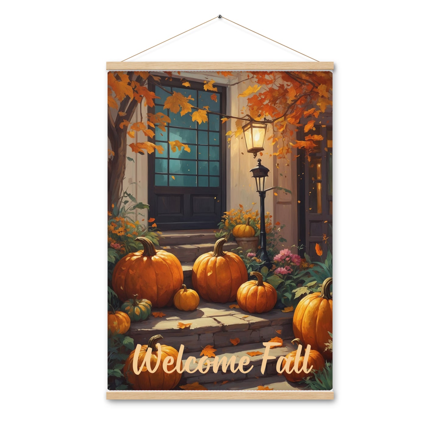 Poster with hangers Welcome Fall Pumpkins Mod 03