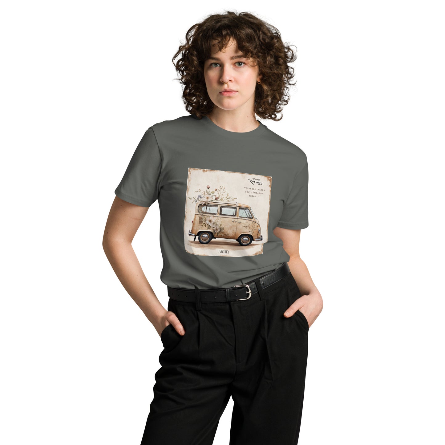 Unisex T-Shirt Illustration Vintage Car Mod 098