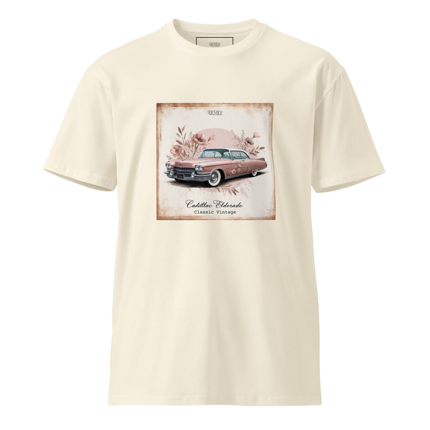 Unisex T-Shirt Illustration Vintage Car Mod 093