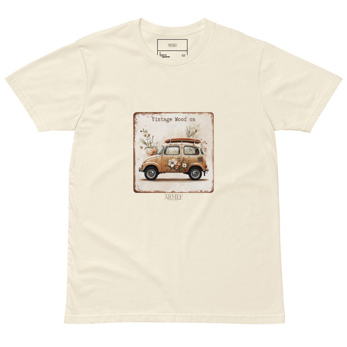 Unisex T-Shirt Illustration Vintage Car Mod 100