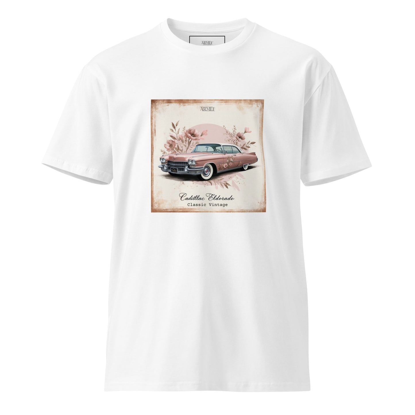 Unisex T-Shirt Illustration Vintage Car Mod 093