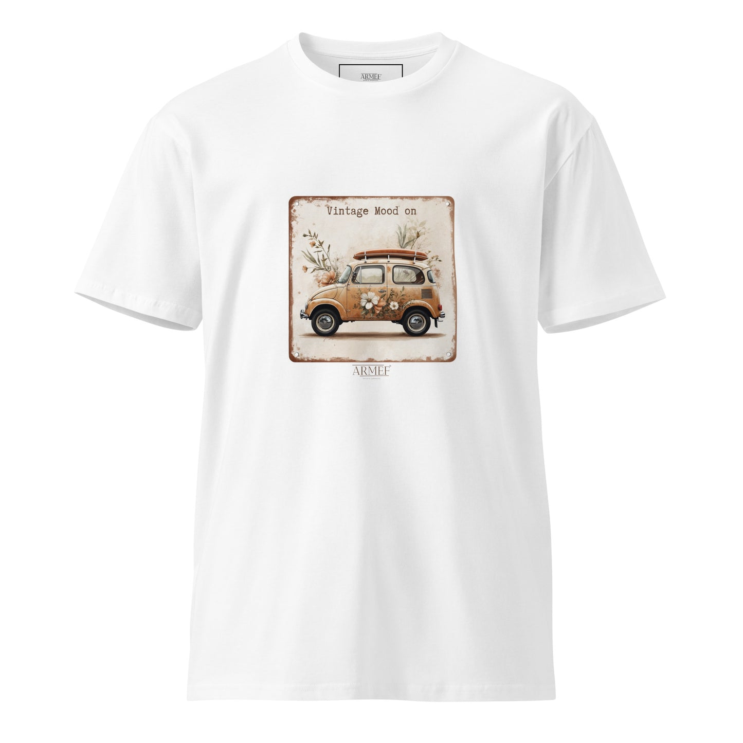 Unisex T-Shirt Illustration Vintage Car Mod 100