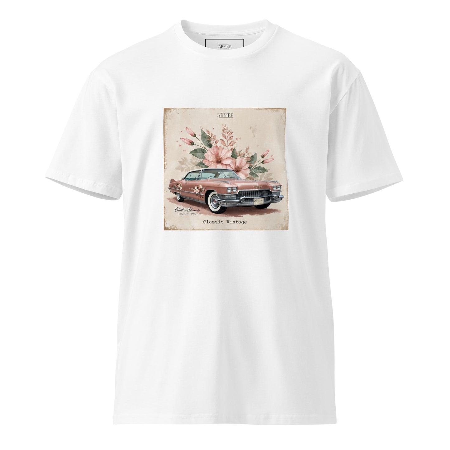 Unisex T-Shirt Illustration Vintage Car Mod 099