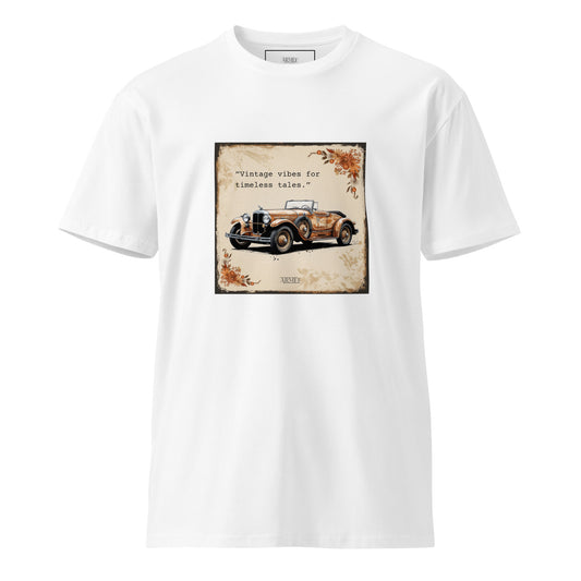 Unisex T-Shirt Illustration Vintage Car Mod 094