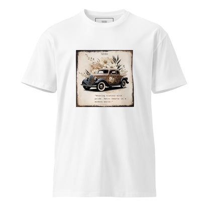 Unisex T-Shirt Illustration Vintage Car Mod 095