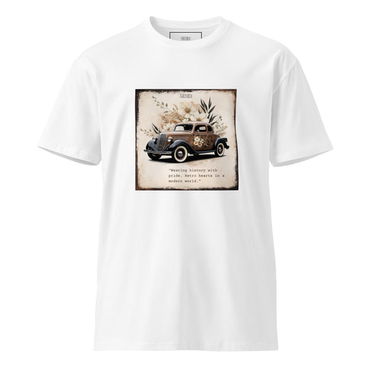 Unisex T-Shirt Illustration Vintage Car Mod 095