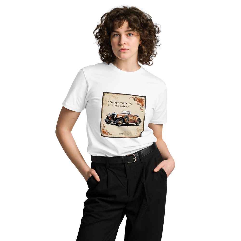 Unisex T-Shirt Illustration Vintage Car Mod 094