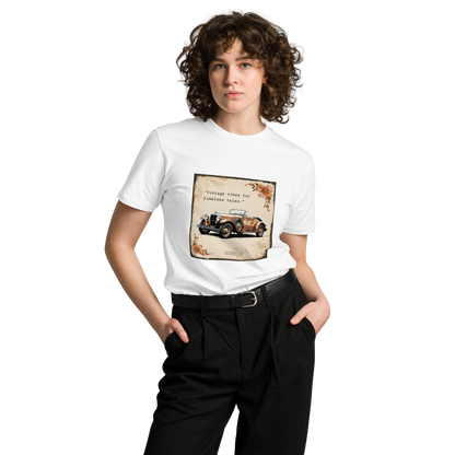 Unisex T-Shirt Illustration Vintage Car Mod 094